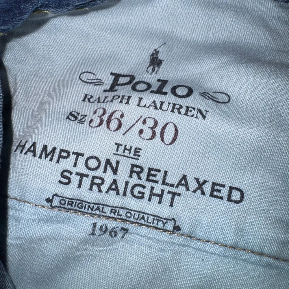 Polo Ralph Lauren Hampton Relaxed Straight Jeans Mens 36x30 Blue Denim